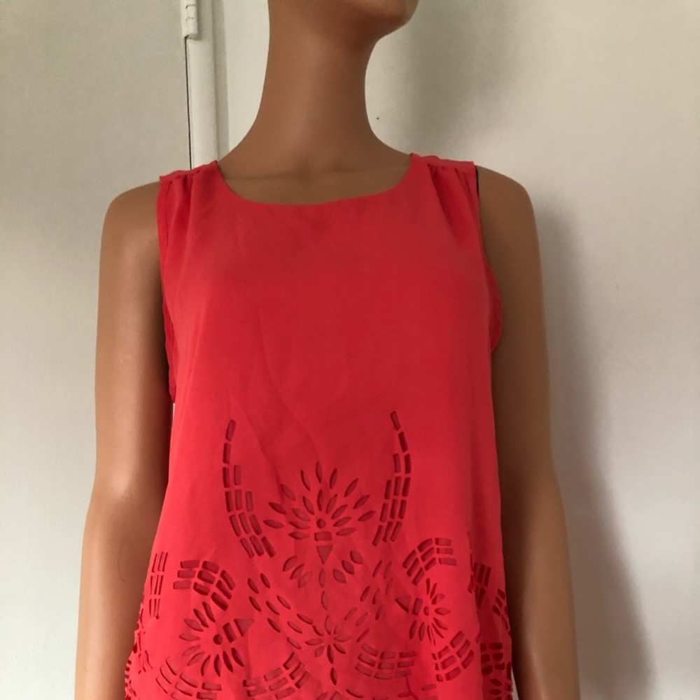 Unique Pink Blouse Tank